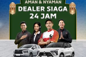 Mitsubishi Jakarta Mudik 2025: Teknisi di bengkel siaga BRA Tebet, Jakarta Selatan.