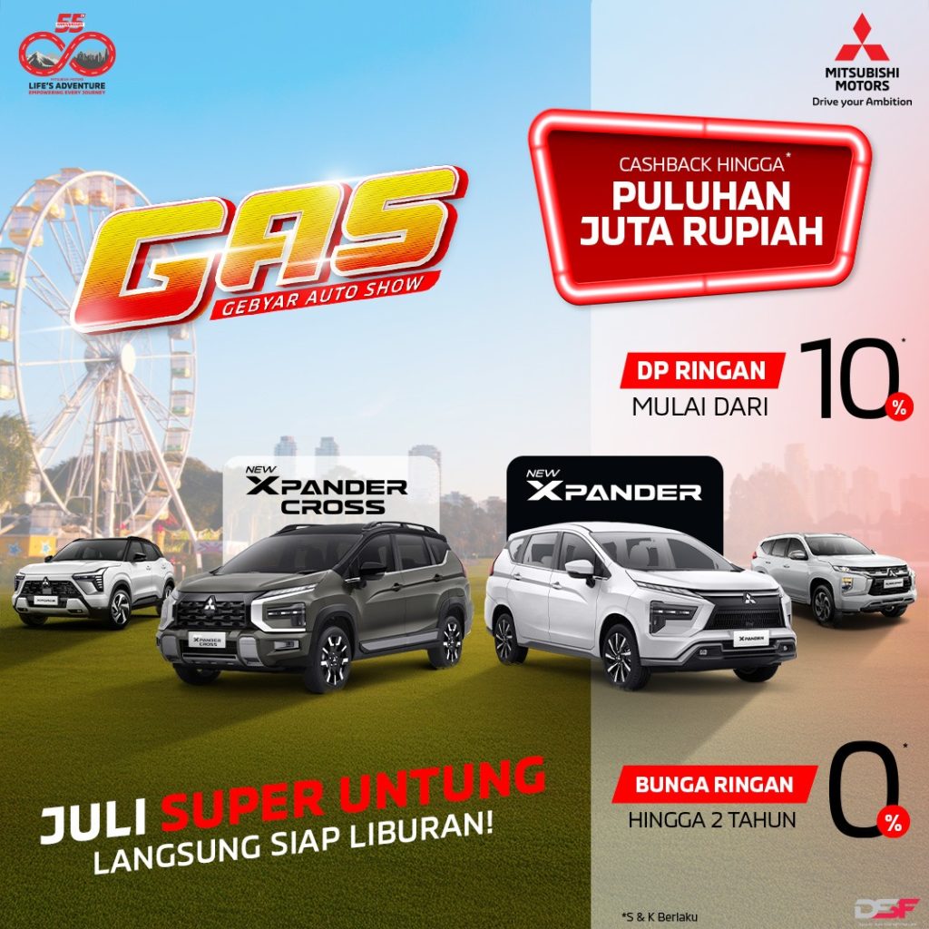 Promo Mitsubishi Juli 2025 DP Minim dan Bunga Ringan untuk Xpander XFORCE Pajero Sport L300 Fuso