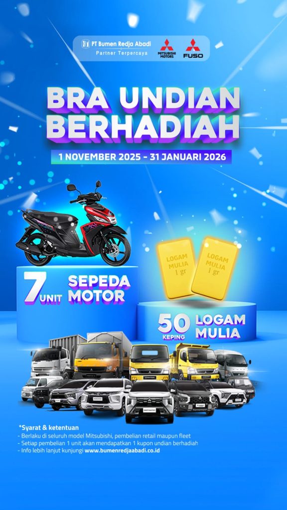 Hadiah utama undian Mitsubishi Tebet: sepeda motor baru